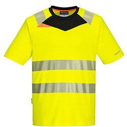 Portwest DX413 DX4 Hi-Vis Short Sleeve T-Shirt Yellow & Black XXL , HuntOffice.ie on Productcaster.