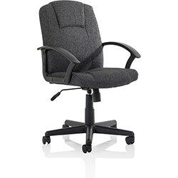 Bella Executive Managers Chair - Charcoal Fabric - Fixed Arms - Medium Back - Max. Weight 120kg on Productcaster.