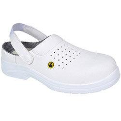 Portwest FC03 ESD Safety Clog SB AE White Size EU 37/UK 4 , HuntOffice.ie on Productcaster.