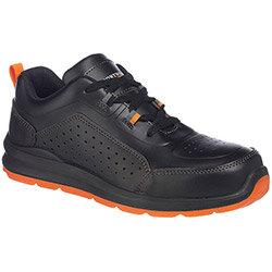 Portwest FC09 Perforated Trainers S1P SRC Black & Orange Size EU 40 , HuntOffice.ie on Productcaster.