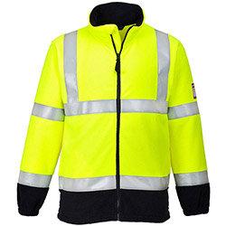 Portwest FR31 Bizflame Hi-Vis Fleece Yellow Large on Productcaster.