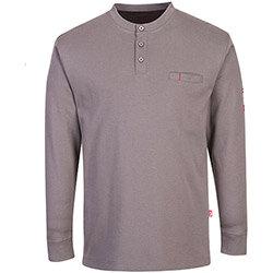 Portwest FR32 FR Antistatic Henley T-Shirt Grey 3XL on Productcaster.