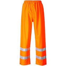 Portwest FR43 Sealtex Flame Hi-Vis Trousers Orange Small on Productcaster.