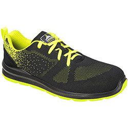 Portwest FT25 Aire Trainers S1P Black & Green Size EU 42/UK 8 , HuntOffice.ie on Productcaster.