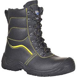 Portwest FW05 Furlined Protector Boots S3 Black Size EU 46/UK 11 on Productcaster.