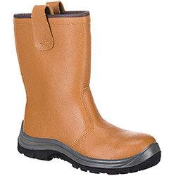 Portwest FW12 Steelite Rigger Boots Tan Size EU 43/UK 9 on Productcaster.