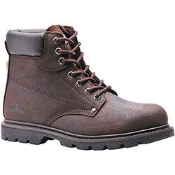 Portwest FW17 Welted Safety Boots SB Brown Size EU 39/UK 6 on Productcaster.