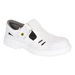 Portwest FW48 Steelite ESD Safe Sandals S1CL3 White Size EU 35/UK 2 , HuntOffice.ie on Productcaster.