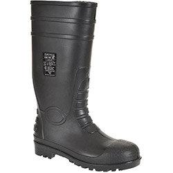 Portwest FW95 Safety Wellingtons Black Size EU 45/UK 10.5 , HuntOffice.ie on Productcaster.