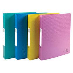 Exacompta Forever Young Ring Binder 2 D-Ring 30mm A4 Assorted Pack of 4 54790E , HuntOffice.ie on Productcaster.