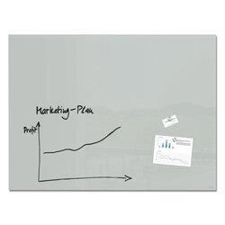 Sigel Magnetic Glass Whiteboard Artverum 120x90cm - Grey - Safety Glass - TUEV Approved on Productcaster.