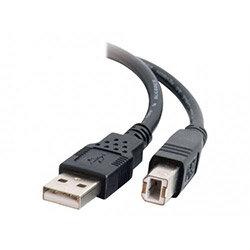 C2G - USB cable - USB (M) to USB Type B (M) - USB 2.0 - 1 m - black on Productcaster.