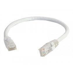 C2G Cat6 Booted Unshielded (UTP) Network Patch Cable - Patch cable - RJ-45 (M) to RJ-45 (M) - 3 m - UTP - CAT 6 - molded, snagless, stranded - white on Productcaster.