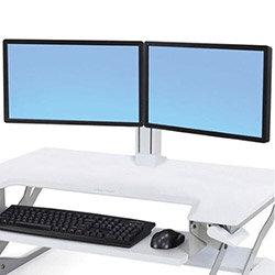 Ergotron WorkFit Dual Monitor Kit - Desktop Station Upgrade Kit For 2 Monitors on Productcaster.