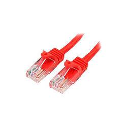 StarTech 0.5m Red Cat5e Patch Cable with Snagless RJ45 Connectors Short Ethernet Cable 0.5 m 45PAT50CMRD on Productcaster.