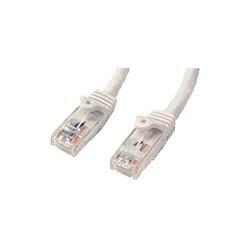 StarTech 1m White Gigabit Snagless RJ45 UTP Cat6 Patch Cable 1 m Patch Cord 1 x RJ-45 Male Network 1 x RJ-45 Male Network Patch Cable Gold Plated  on Productcaster.