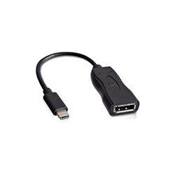 V7 A/V Adapter Type C Male USB DisplayPort Female Digital Audio/Video Black V7UCDP-BLK-1E on Productcaster.