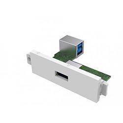 VISION TechConnect 3 USB-a module - Modular facility plate snap-in - USB Type A on Productcaster.