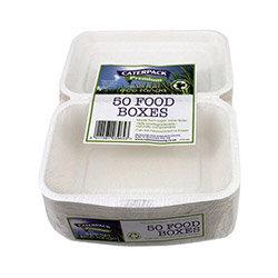 Caterpack Biodegradable Super Rigid Food Boxes Pack of 50 RY03860 / B004 on Productcaster.