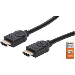 Manhattan HDMI Cable with Ethernet, 4K@60Hz (Premium High Speed), 5m, Male to Male, Black, Equivalent to Startech HDMM5MP, Ultra HD 4k x 2k, Fully  on Productcaster.