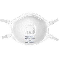 Portwest P309 FFP3 Mask Valved (Pack of 2) White on Productcaster.