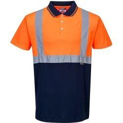 Portwest S479 Hi-Vis 2-Tone Polo Shirt Orange & Navy 4XL on Productcaster.