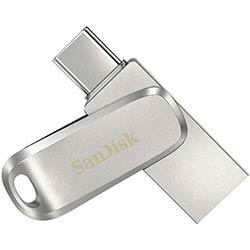 SanDisk Ultra Dual Drive Luxe USB flash drive 128 GB USB Type-A / USB Type-C 3.2 Gen 1 (3.1 Gen 1) Stainless steel on Productcaster.