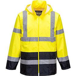 Portwest H443 Hi-Vis Classic Contrast Jacket Yellow & Navy Medium on Productcaster.