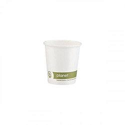 Planet 4oz Single Wall Plastic-Free Hot Cup (Pack of 50) PFHCSW04 on Productcaster.