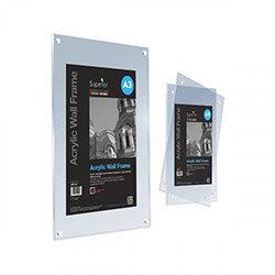 Stewart Superior Acrylic Wall Frame A4 Clear AWF-A4 on Productcaster.