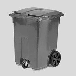 ESE 3-Wheeled Plastic Bin 360L Black on Productcaster.