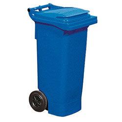 Craemer 2 Wheeled Plastic Bin 80L Blue on Productcaster.