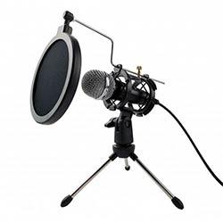 Varr Gaming Microphone Set, Includes Microphone (3.5mm), Pop Filter, Shock Basket, Tripod and Adapter, Microphone sensitivity -58±2dB and  on Productcaster.