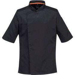 Portwest C746 Stretch Mesh Air Pro Short Sleeve Jacket Black Size S Regular Fit on Productcaster.