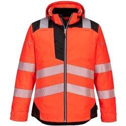 Portwest T400 PW3 Hi-Vis Winter Jacket Red/Black Size XXXL K Fit on Productcaster.