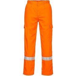 Portwest FR412 FR Lightweight Anti-Static Trousers Orange Size L Regular Fit on Productcaster.