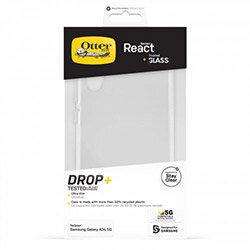 OtterBox Drop Protection Bundle for Galaxy A34 5G; React Clear Case Tested to Military Standard and Trusted Glass Screen Protector 2x Antiscratch  on Productcaster.