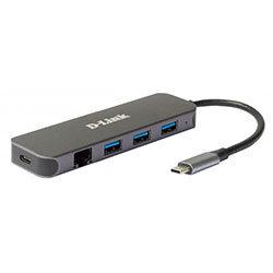 D-Link 5-in-1 USB-C Hub with Gigabit Ethernet/Power Delivery DUB-2334 on Productcaster.