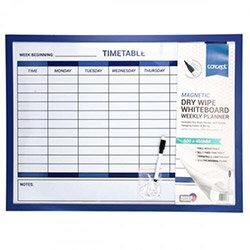 Concept Magnetic Dry Wipe Weekly Planner Whiteboard - 45X60Cm Pack of 3 on Productcaster.