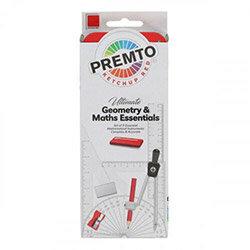 Premto 9Pce Maths Set - Ketchup Red Pack of 12 on Productcaster.