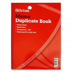 Silvine A4 Duplicate Memo Book Pack of 6 on Productcaster.