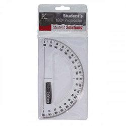 Student Solutions 12.9Cm 180 Protractor Pack of 12 on Productcaster.