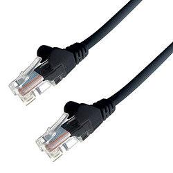 connektgear 1m RJ45 CAT6 UTP Stranded Flush Moulded LS0H Network Cable - 24AWG - Black on Productcaster.