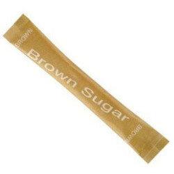 White Hat Brown Sugar Sticks - Pack of 1000, Hygienic Portion Control on Productcaster.