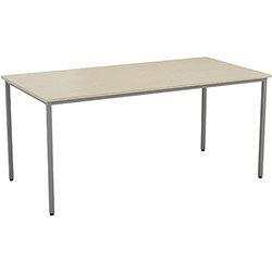 Rectangular Multipurpose Table with Maple Top and Steel Frame W1800xD800xH730mm on Productcaster.