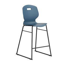 Arc High Canteen Chair Steel Blue on Productcaster.