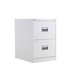 TC Steel 2 Drawer Filing Cabinet White on Productcaster.