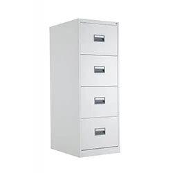 TC Steel 4 Drawer Filing Cabinet White on Productcaster.