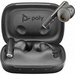 POLY Voyager Free 60 UC Carbon Black Earbuds +BT700 USB-C Adapter +Basic Charge Case on Productcaster.