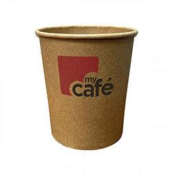 Mycafe Kraft 8oz Single Wall Hot Cups (Pack of 50) MYC12081 on Productcaster.